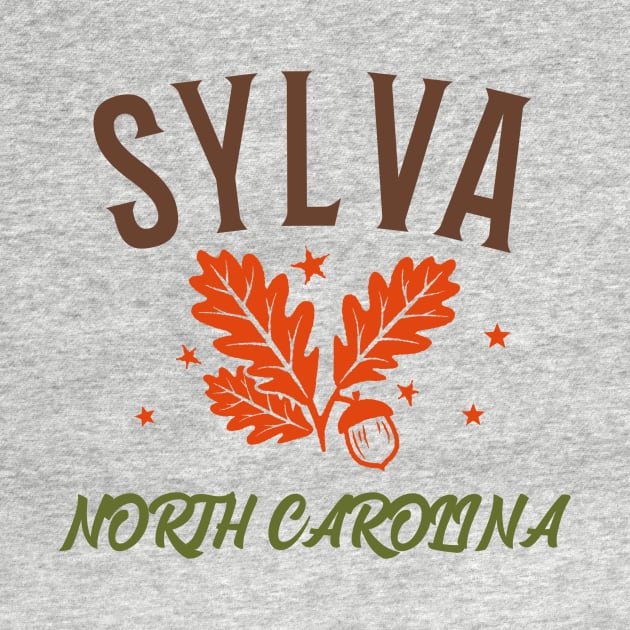 Sylva, North Carolina Fall by Mountain Morning Graphics